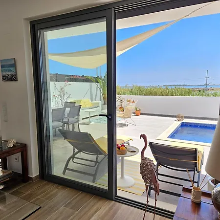 别墅 Ria Formosa House, Superior Modern With Pool, Terrace, And Sea View 蒙卡拉帕乔